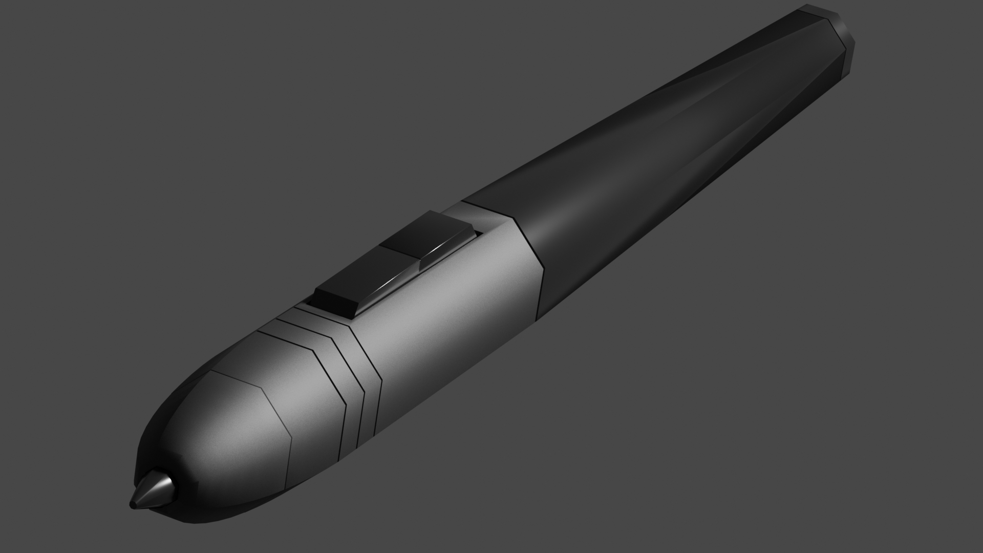 Graphical tablet Pen (Low Poly) preview image 1